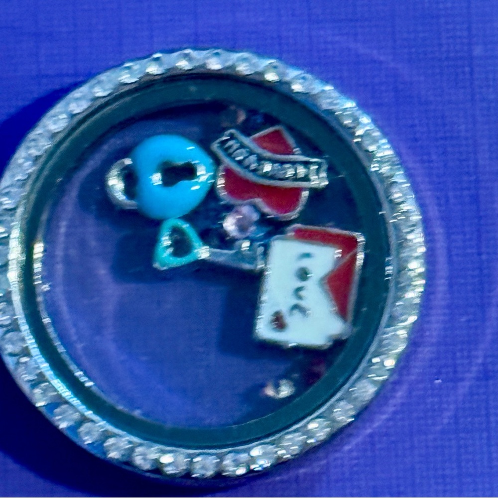 Silver Locket with Colorful Charms - Picture 3 of 5